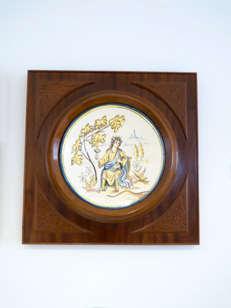 Plaque in Mijas one of the most beautiful 'white' villages of Andalucia. It is in the Alpujarra mountains above the coastのeditorial素材