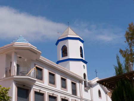Church in Fuengirola a large resort town on the Costa del Sol in the province of Mlaga  Spainのeditorial素材