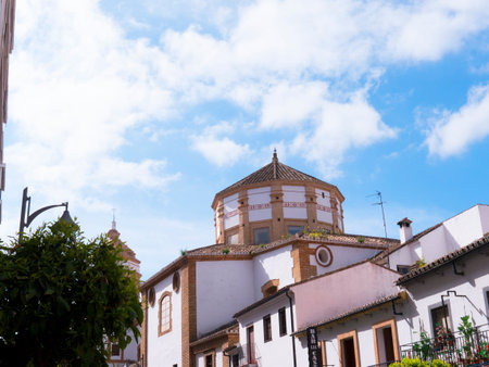 Ronda a mountain village in Andalucia sited high above a Gorge in the Mountains above the Costa del Sol in Spainのeditorial素材