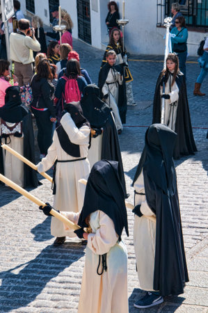 Easter processions in Mijas one of the most beautiful 'white' villages of Andalucia. It is in the...