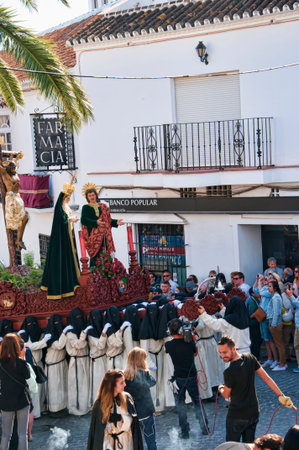 Easter processions in Mijas one of the most beautiful 'white' villages of Andalucia. It is in the...