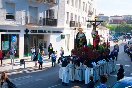 Easter Procession in Mijas one of the most beautiful 'white' villages of Andalucia. It is in the...