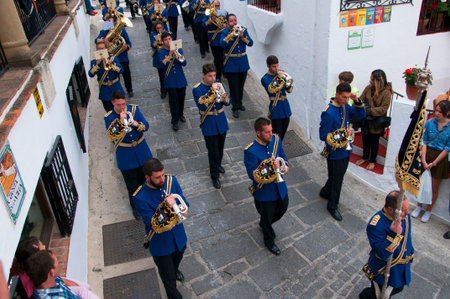 Easter processions in Mijas one of the most beautiful 'white' villages of Andalucia. It is in the...