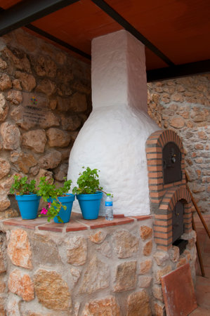Bread Oven in Mijas one of the most beautiful 'white' villages of Andalucia. It is in the Alpujarra mountains above the coastのeditorial素材