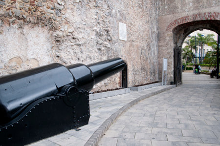 Entrance to the Fortifications on the Rock of Gibraltar at the entrance to the Mediterranean Seaのeditorial素材