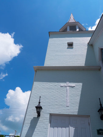 Church in Lewisburg in West Virginia USAのeditorial素材