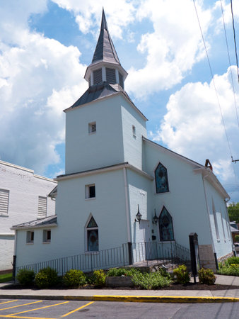 Church in Lewisburg in West Virginia USAのeditorial素材