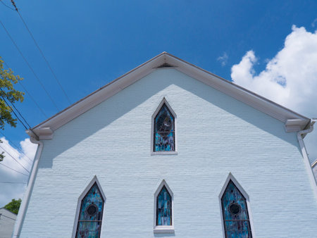 Church in Lewisburg in West Virginia USAのeditorial素材