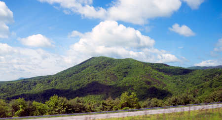 The Blue Ridge Mountains and the Shenandoah Valley of Virginia USAの写真素材