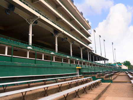 Stand at Churchill Downs home of the Kentucky Derby in Louisville USAのeditorial素材