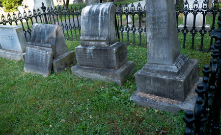 Family graves of Thomas Stonewall Jackson in the Cemetery in Lexington Virginia USA