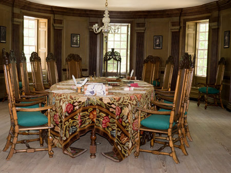 Historic Colonial Williamsburg where the earliest European settlers established their first colony in Virginia USAのeditorial素材