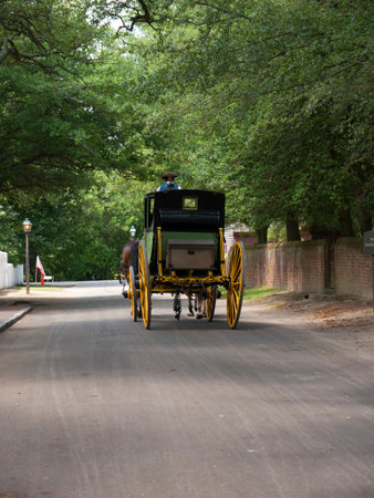 Carriage in Colonial Williamsburg where the earliest European settlers established their first...