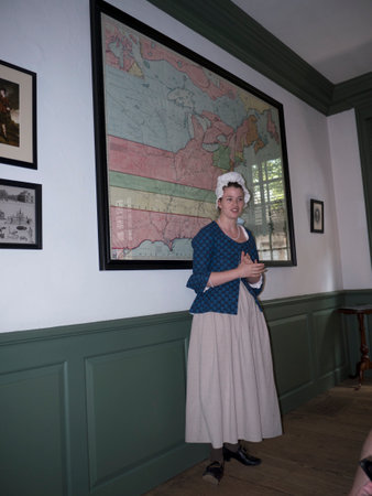 Historic Colonial Williamsburg where the earliest European settlers established their first colony in Virginia USAのeditorial素材