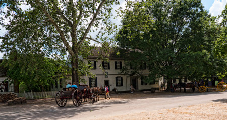 Historic Colonial Williamsburg where the earliest European settlers established their first colony...