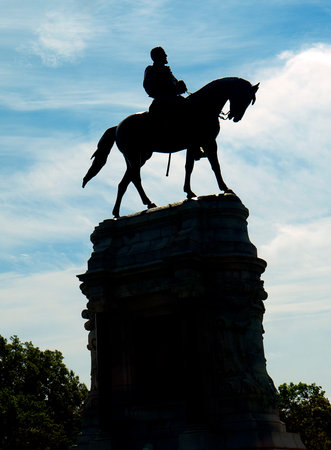 Statue of Robert E Lee near Alexandria Virginia USAのeditorial素材