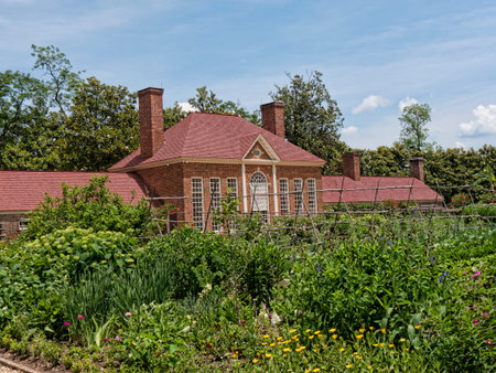 Mount Vernon was the plantation home of George Washington, first President of the United States. The estate is situated on the banks of the Potomac River in Fairfax County, Virginiaのeditorial素材