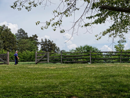 Mount Vernon was the plantation home of George Washington, first President of the United States. The estate is situated on the banks of the Potomac River in Fairfax County, Virginiaのeditorial素材