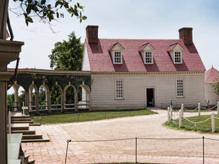 Garden of Mount Vernon George Washingtons Home on the Banks of the River Potomac USAのeditorial素材