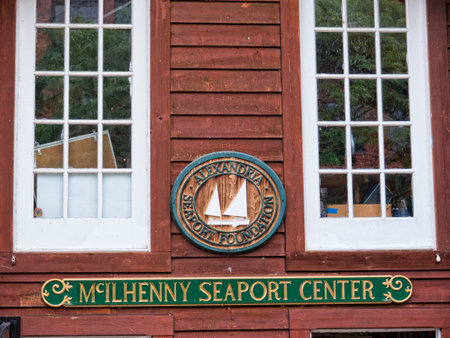 the Potomac River in Alexandria Virginia USAのeditorial素材