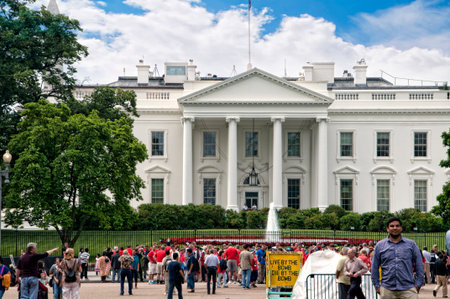 The White House in Washington DC in the USAのeditorial素材