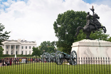 Statue of Stonewall Jackson near the White House in Washington DC in the USAのeditorial素材