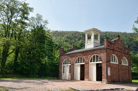 The John Brown Fort in the town of Harpers Ferry in Virginia USA