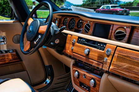 Luxury Cars at Biltmore in Asheville North Carolina USAのeditorial素材