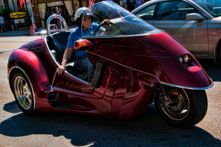 Attraction on Main Street in Gatlinburg a holiday resort in Tennessee USAのeditorial素材