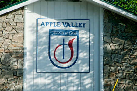Church in Chimney Rock State Park in Asheville North Carolina USAのeditorial素材