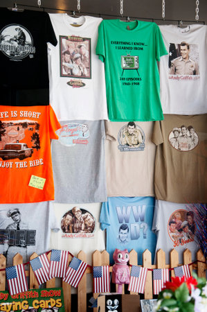 Mount Airy  in North Carolina is also known as Mayberry and it is a town caught in the past when in the 1950s it was used to film the Andy Griffiths Show.のeditorial素材