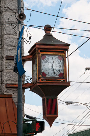 Mount Airy  in North Carolina is also known as Mayberry and it is a town caught in the past when in the 1950s it was used to film the Andy Griffiths Showのeditorial素材