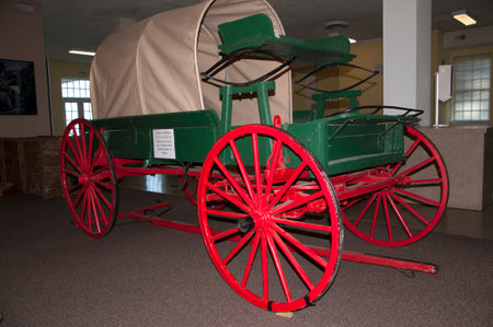 Covered Waggon in Lexington Virginia USAのeditorial素材