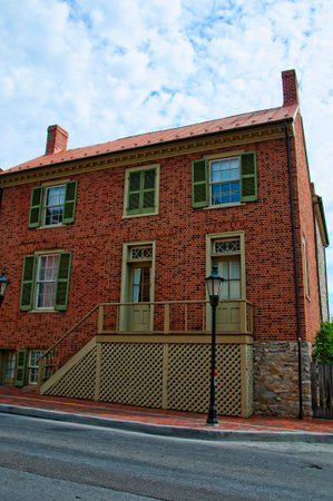 Stonewall Jacksons House in Lexington Virginia USAのeditorial素材