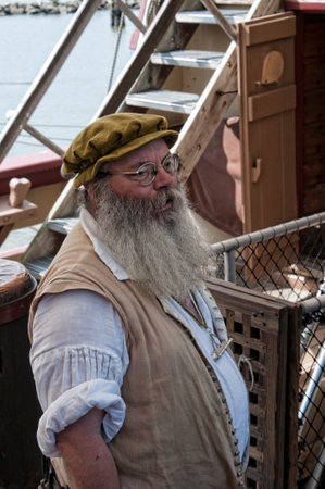 Historic Jamestown on the James River where the earliest European settlers established their first colony in Virginia USAのeditorial素材