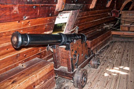 Historic Jamestown on the James River where the earliest European settlers established their first colony in Virginia USAのeditorial素材