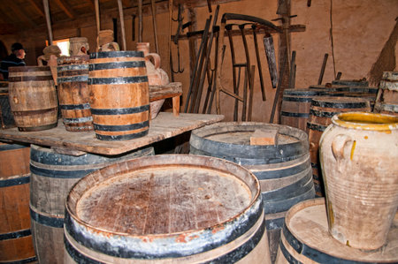 Historic Jamestown on the James River where the earliest European settlers established their first colony in Virginia USAのeditorial素材