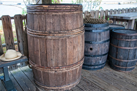 Historic Jamestown on the James River where the earliest European settlers established their first colony in Virginia USAの写真素材