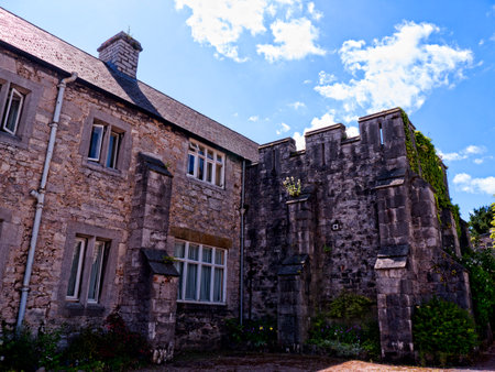 Ramparts at Bodelwyddan Castle in North Walesのeditorial素材