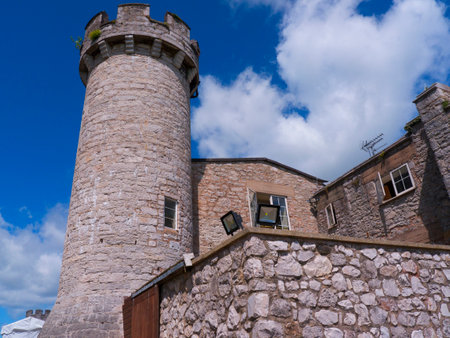Ramparts at Bodelwyddan Castle in North Walesのeditorial素材