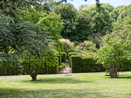 Gardens  at Bodelwyddan Castle in North Walesのeditorial素材