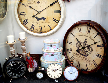Display with Clocks in Burnley Lancashireのeditorial素材