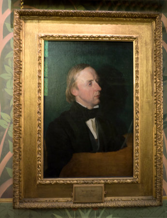 Portrait of Charles Halle at Bodelwyddan Castle in North Walesのeditorial素材