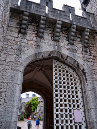 Ramparts at Bodelwyddan Castle in North Walesのeditorial素材