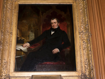 John Britton FSA 17711857 was an English antiquary, author and editor. Portrait at Bodelwyddan Castle in Walesのeditorial素材