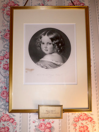 Portrait of the Queen Victorias daughter Helena at Bodelwyddan Castle in North Walesのeditorial素材