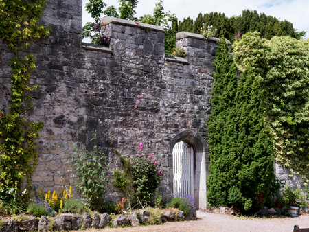 Ramparts at Bodelwyddan Castle in North Walesのeditorial素材