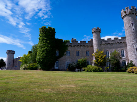 Ramparts at Bodelwyddan Castle in North Walesのeditorial素材
