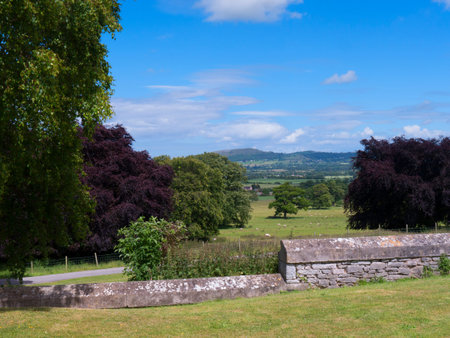 Gardens  at Bodelwyddan Castle in North Walesのeditorial素材