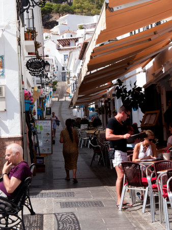 Mijas is one of the most beautiful 'white' villages of the Southern Spain area called Andalucia. It is in the Alpujarra mountains above the coastのeditorial素材